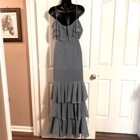 “WAYF” Lauren Off the Shoulder Ruffle Maxi Dress - Picture 11 of 16